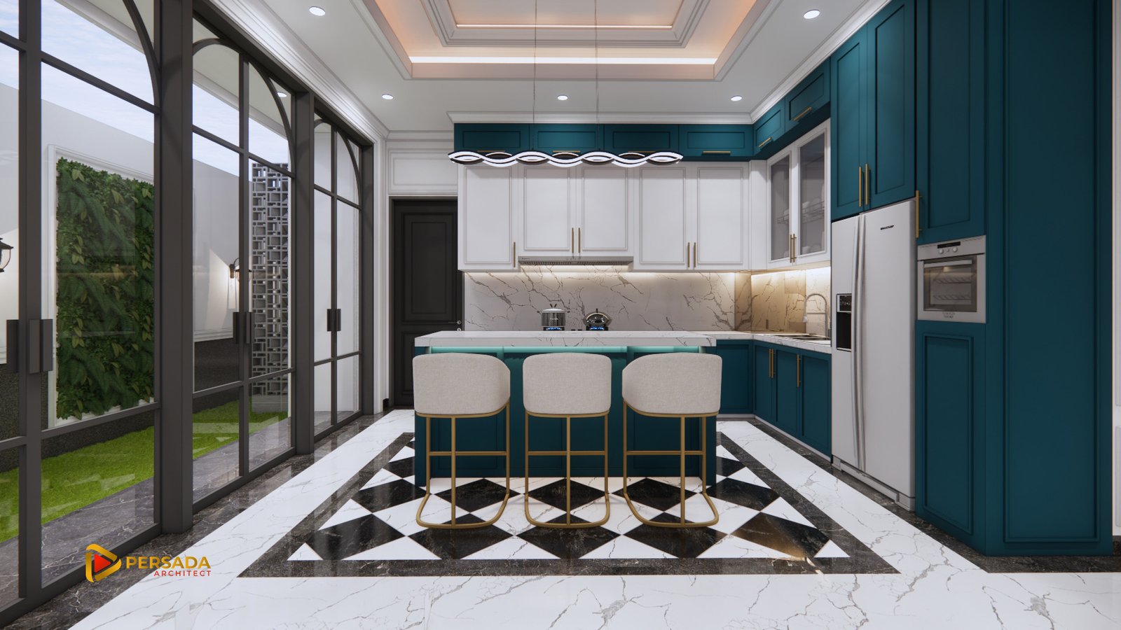 desain dapur bersih classic
