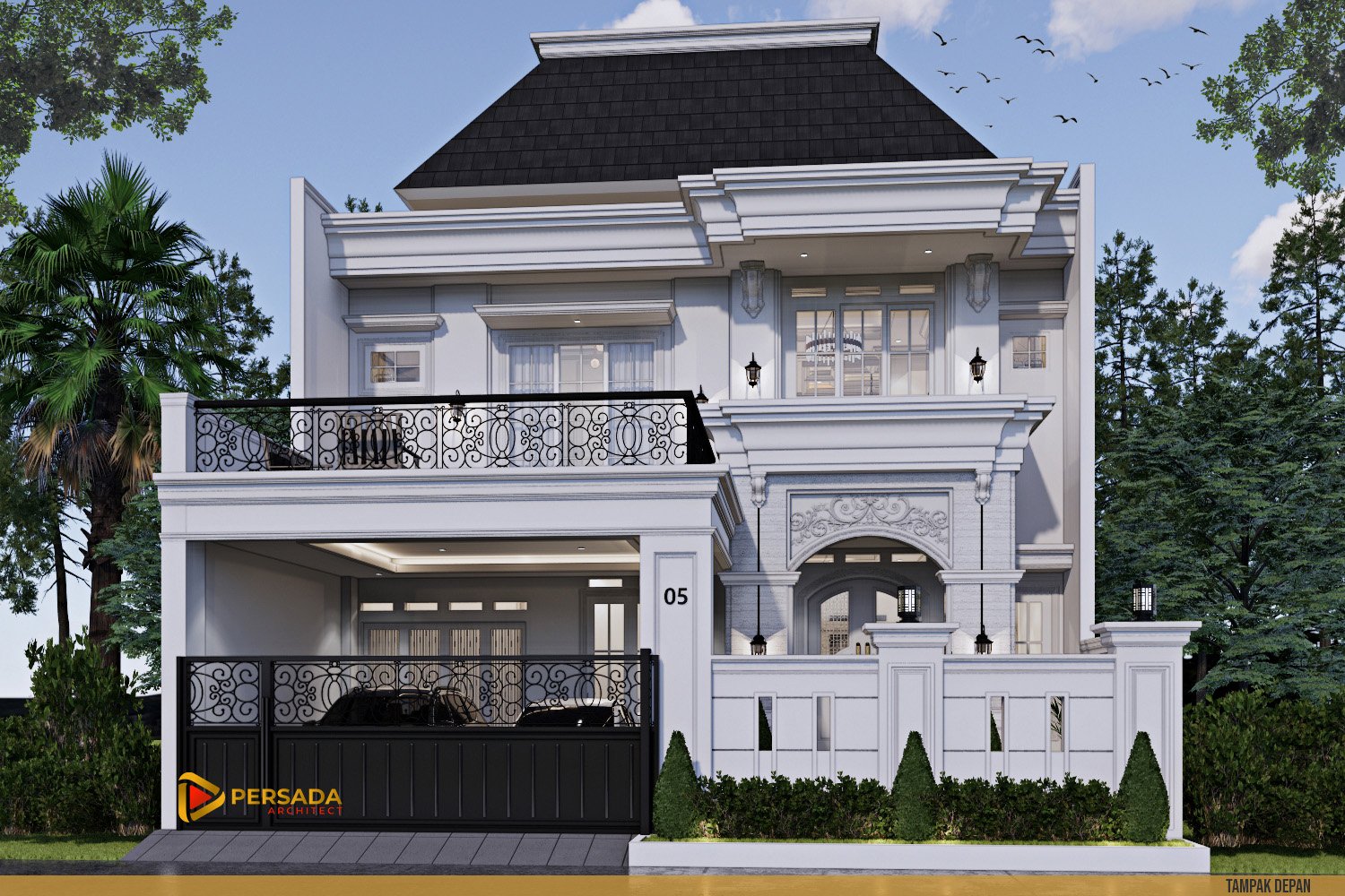 desain rumah modern classic