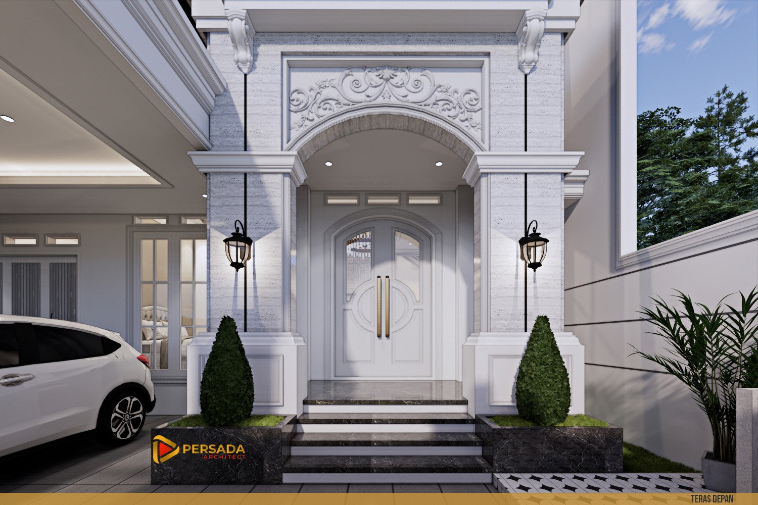 teras rumah classic