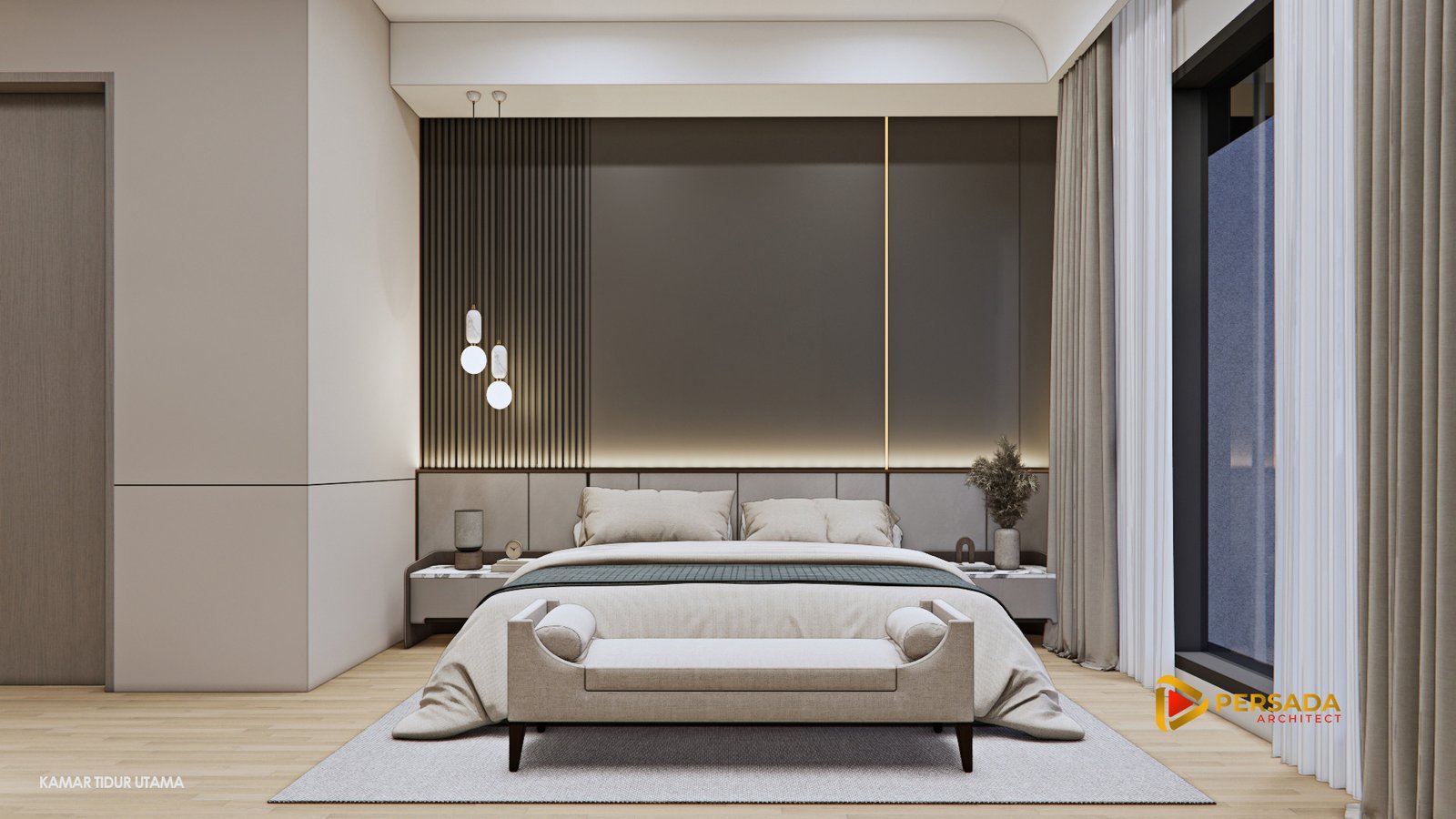 desain kamar tidur modern