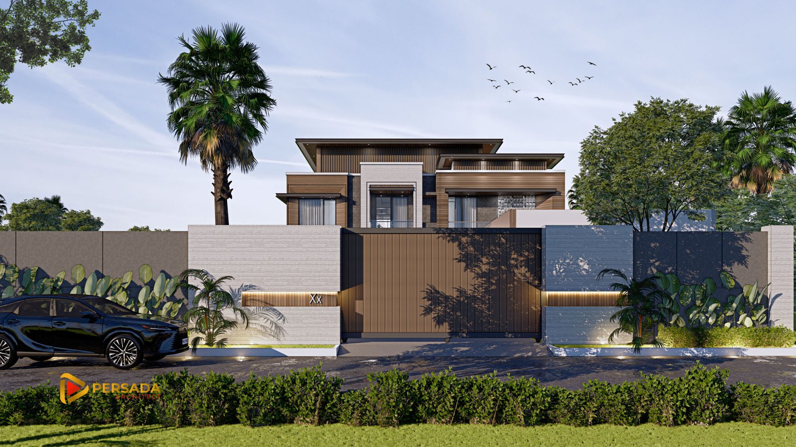desain rumah mewah 2 lantai