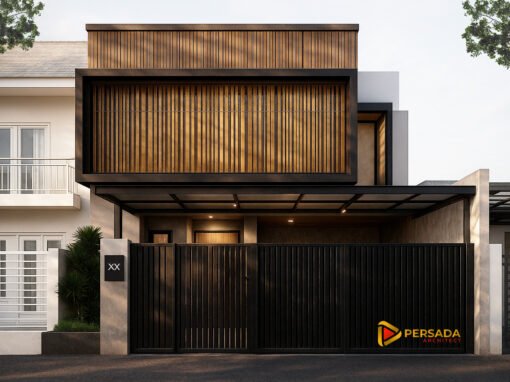Desain Rumah Modern Tropis Ukuran 6 m x 15 m di Jakarta