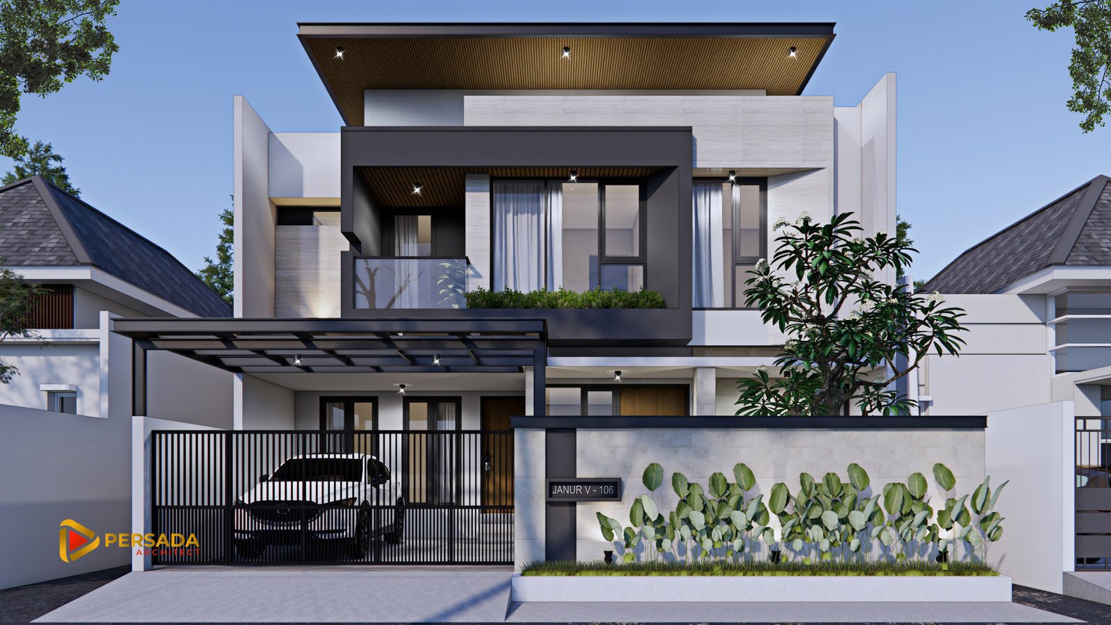 desain rumah modern tropis