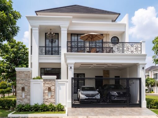 Desain Rumah Classic 2 Lantai Ukuran 10 m x 20 m di Depok