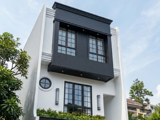 Desain Rumah Classic 3 Lantai Ukuran 6 m x 16 m di Ampera Jakarta Selatan