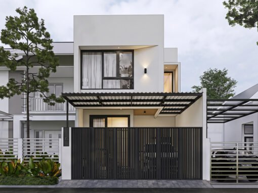 Desain Rumah Minimalis 2 Lantai Ukuran 6 m x 15 m di Jakarta Barat