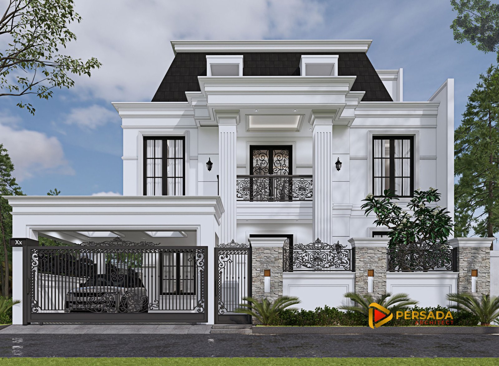 rumah classic 2 lantai