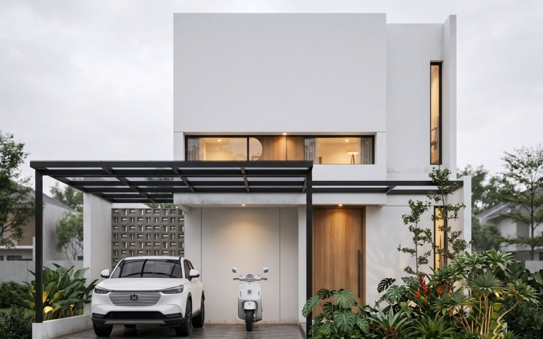 Desain Rumah Minimalis Ukuran 8 m x 17 m di Cimanggis