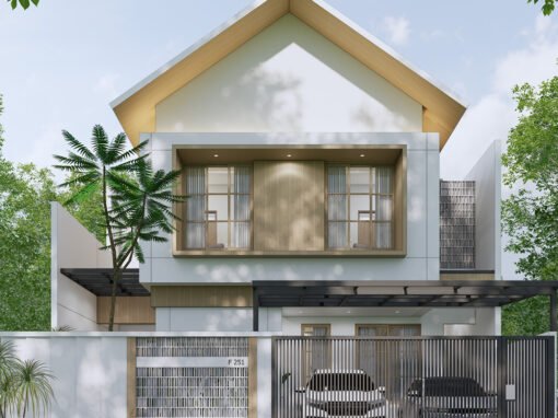 Desain Rumah Japandi Ukuran 11 m x 17,5 m di Bekasi