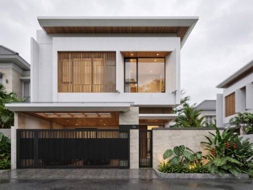 Desain Rumah Modern Minimalis Ukuran 14 m x 20 m di Batam