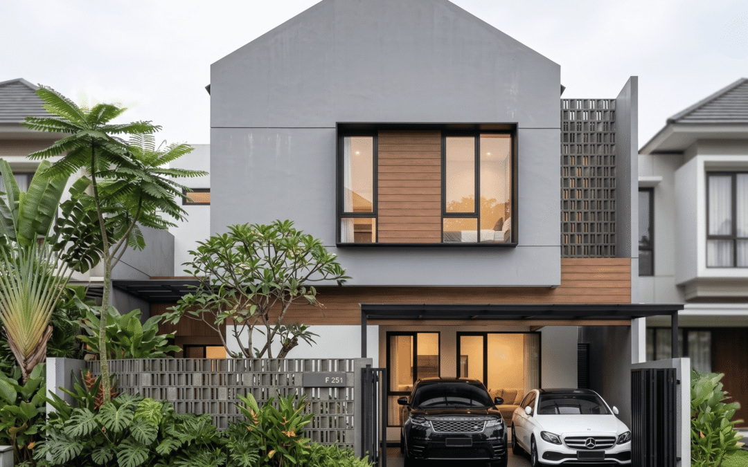 Desain Rumah Modern Tropis 11 m x 17 m di Cikunir, Kota Bekasi