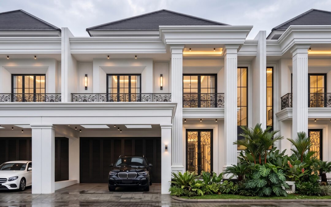 Desain Rumah Classic Ukuran 12 m x 25 m di Samarinda