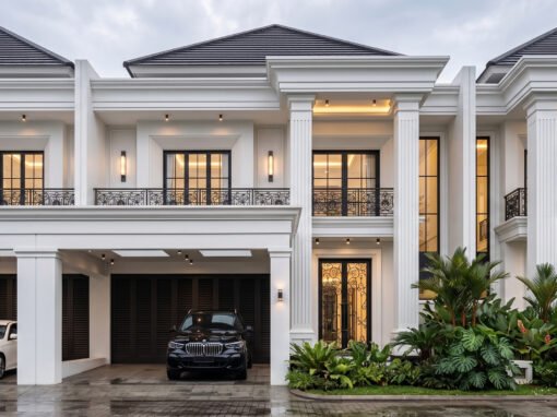 Desain Rumah Classic Ukuran 12 m x 25 m di Samarinda
