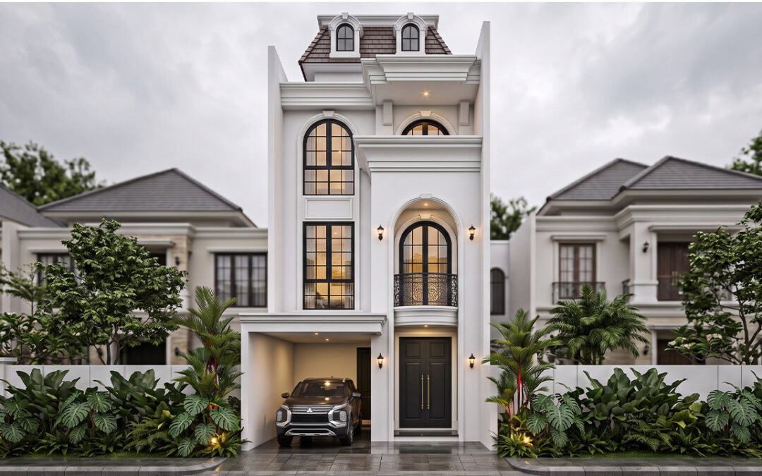 Desain Rumah Classic Modern Ukuran 6 m x 15 m di Palembang
