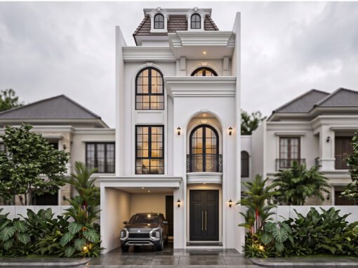 Desain Rumah Classic Modern Ukuran 6 m x 15 m di Palembang
