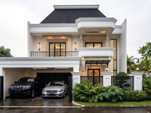Desain Rumah Modern Classic Ukuran 12 m x 25 m di Samarinda