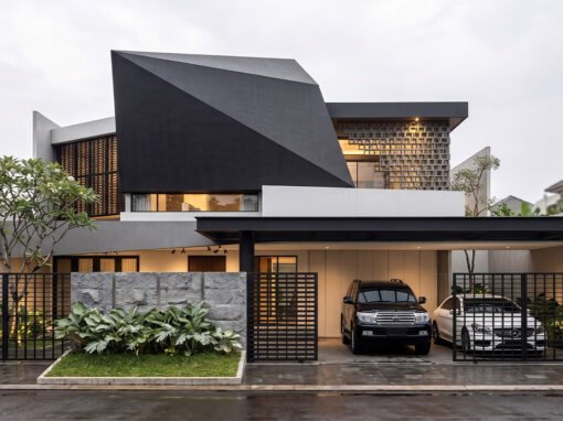 Desain Rumah Futuristik Ukuran 20 m x 25 m di Bintaro