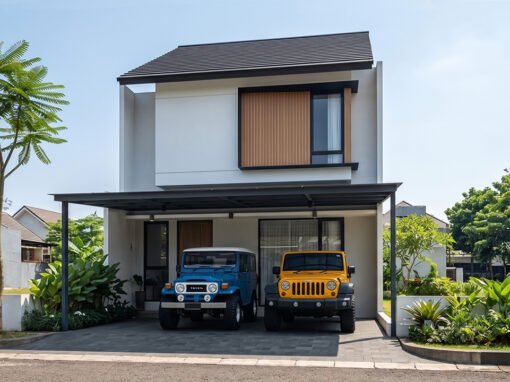 Desain Rumah Minimalis Ukuran 8 m x 17 m di Cimanggis