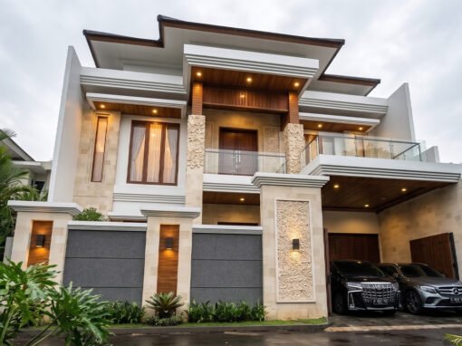 Desain Rumah Tropis Bali Ukuran 12 m x 25 m di Denpasar, Bali